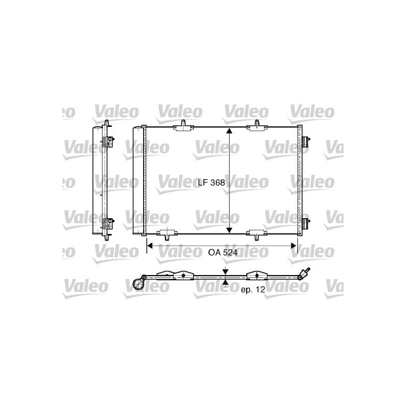 VALEO 818015 Skraplacz klimatyzacji