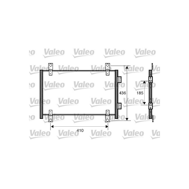 VALEO 818018 Skraplacz klimatyzacji