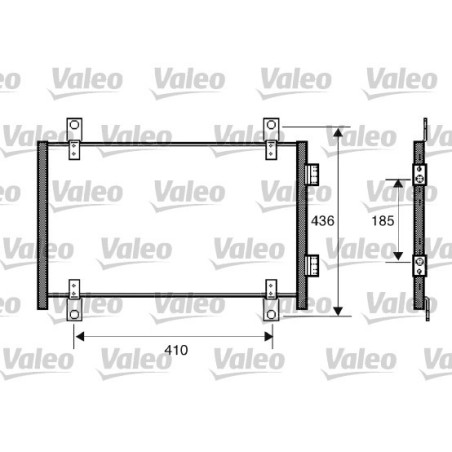 VALEO 818018 Klimakondensator