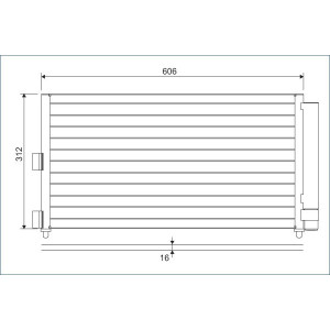 VALEO 818021 Skraplacz klimatyzacji