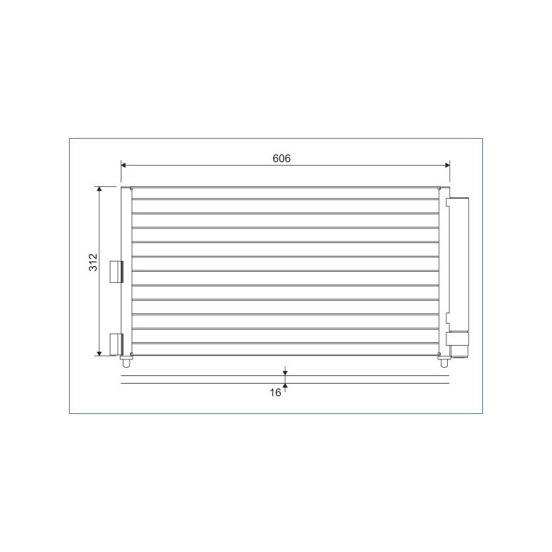 VALEO 818021 Skraplacz klimatyzacji