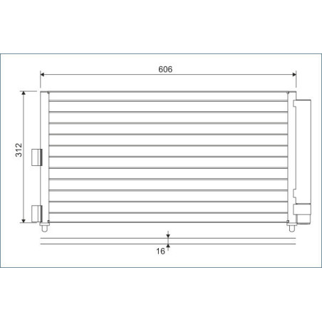 VALEO 818021 Skraplacz klimatyzacji
