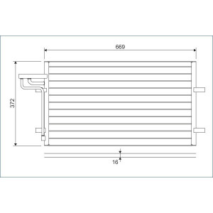 VALEO 818046 Skraplacz klimatyzacji
