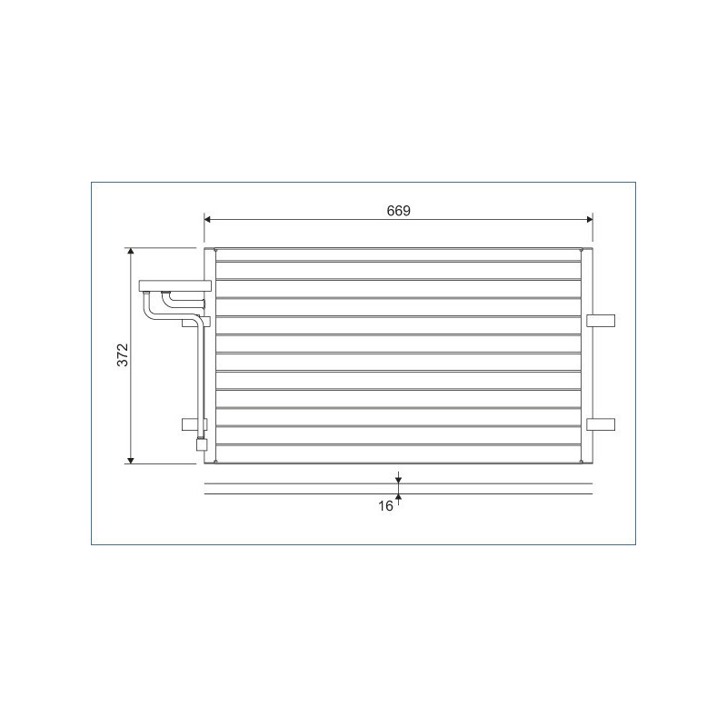 VALEO 818046 Air conditioning condenser