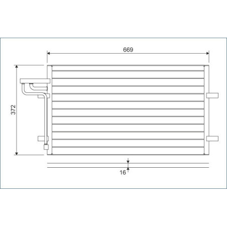 VALEO 818046 Condensador de aire acondicionado