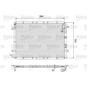 VALEO 818080 Condensador de aire acondicionado