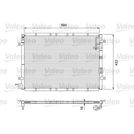 VALEO 818080 Condensador de aire acondicionado