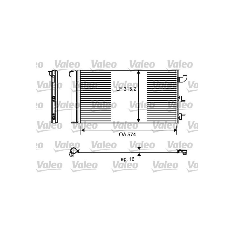 VALEO 818162 Skraplacz klimatyzacji