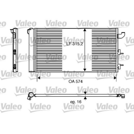 VALEO 818162 Skraplacz klimatyzacji