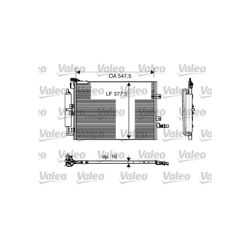 VALEO 818166 Skraplacz klimatyzacji
