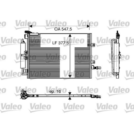 VALEO 818166 Skraplacz klimatyzacji