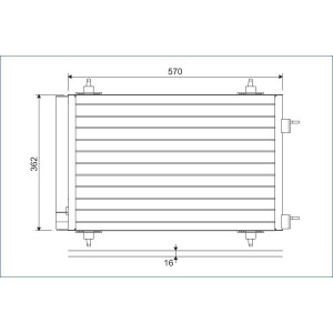 VALEO 818170 Skraplacz klimatyzacji