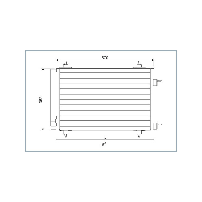 VALEO 818170 Condensador de aire acondicionado