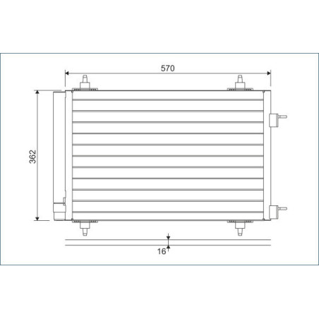VALEO 818170 Skraplacz klimatyzacji