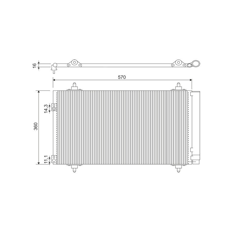 VALEO 818171 Skraplacz klimatyzacji
