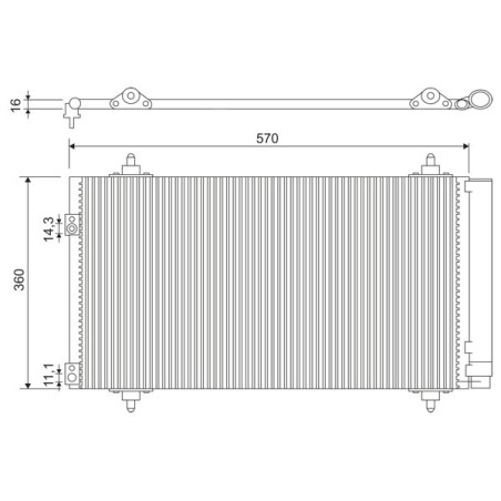 VALEO 818171 Skraplacz klimatyzacji