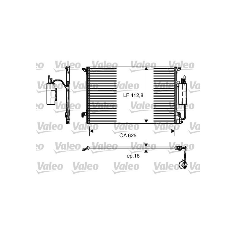 VALEO 818175 Skraplacz klimatyzacji