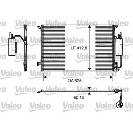 VALEO 818175 Skraplacz klimatyzacji