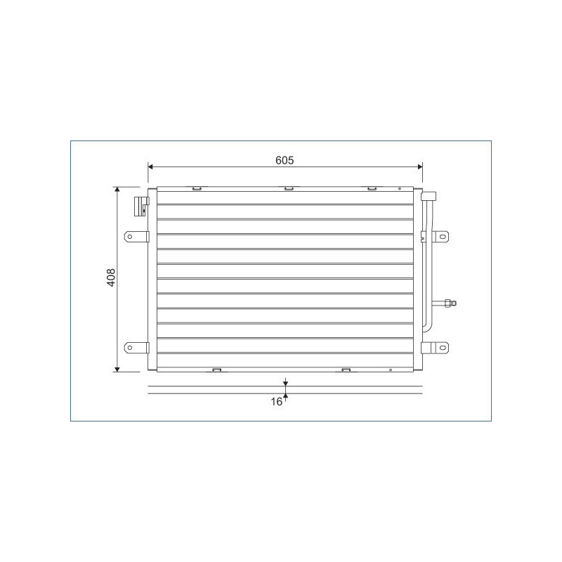VALEO 818190 Skraplacz klimatyzacji