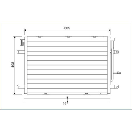 VALEO 818190 Skraplacz klimatyzacji