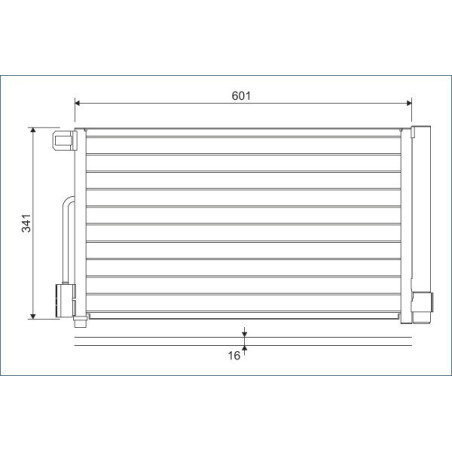 VALEO 818193 Skraplacz klimatyzacji