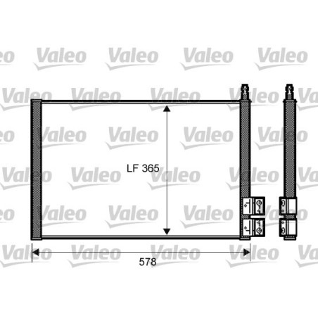 VALEO 818195 Skraplacz klimatyzacji