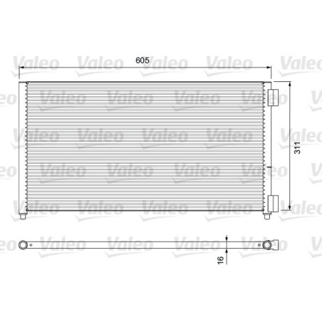 VALEO 817799 Skraplacz klimatyzacji