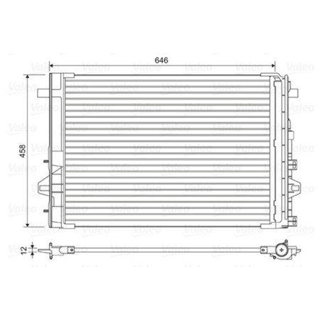VALEO 814035 Skraplacz klimatyzacji