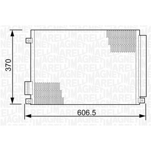 MAGNETI MARELLI 350203497000 Condensador de aire acondicionado
