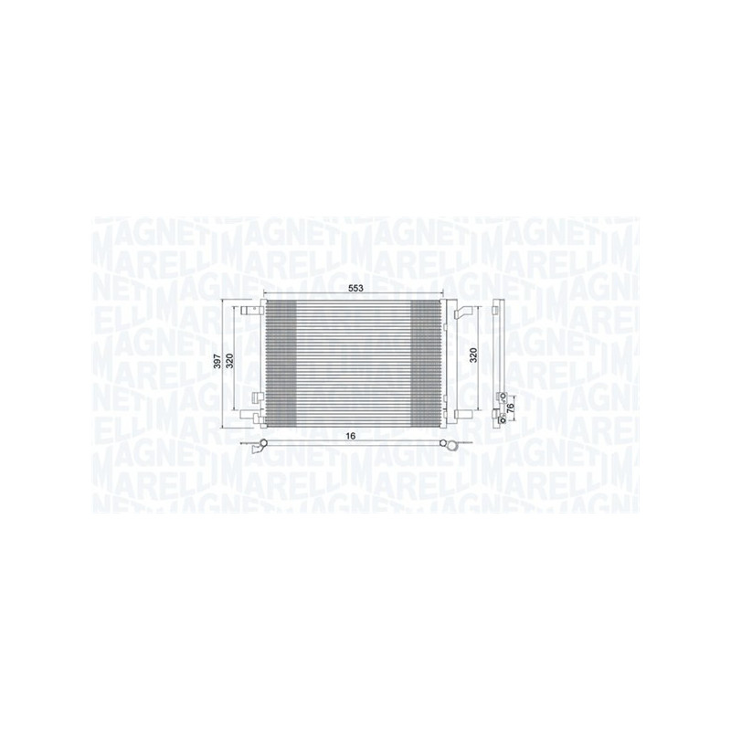 MAGNETI MARELLI 350203964000 Condensatore climatizzatore