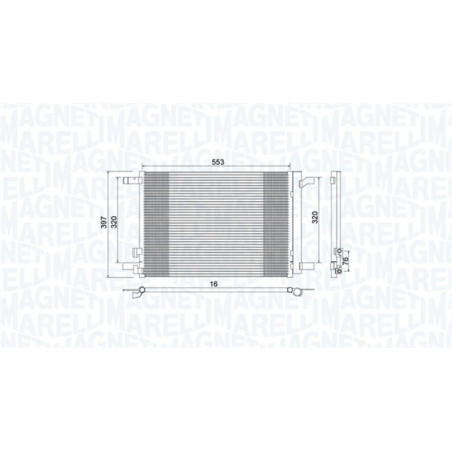 MAGNETI MARELLI 350203964000 Condensador de aire acondicionado
