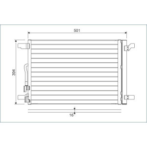 VALEO 814301 Condensador de aire acondicionado