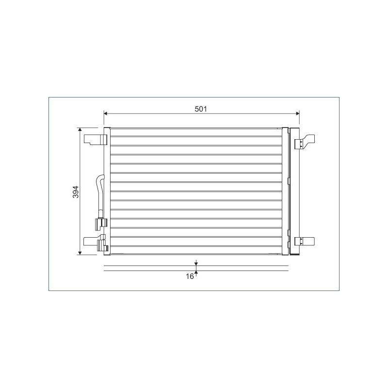 VALEO 814301 Condensador de aire acondicionado