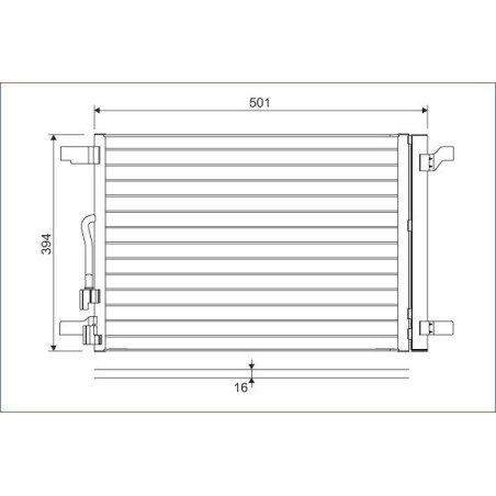 VALEO 814301 Skraplacz klimatyzacji