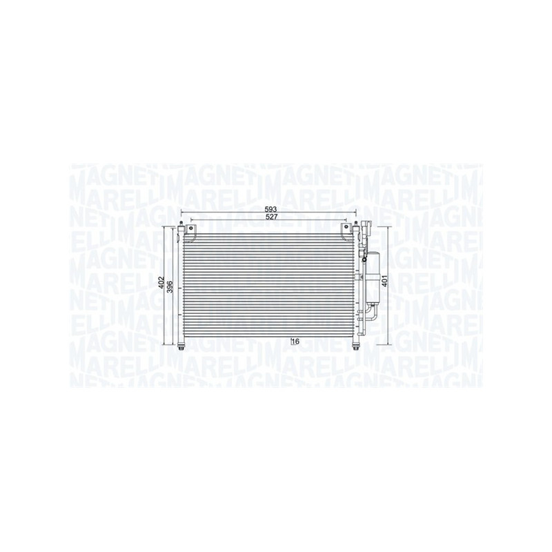 MAGNETI MARELLI 350203989000 Condensador de aire acondicionado
