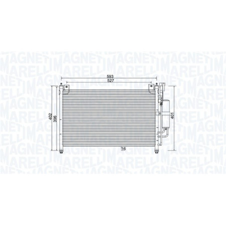 MAGNETI MARELLI 350203989000 Air conditioning condenser