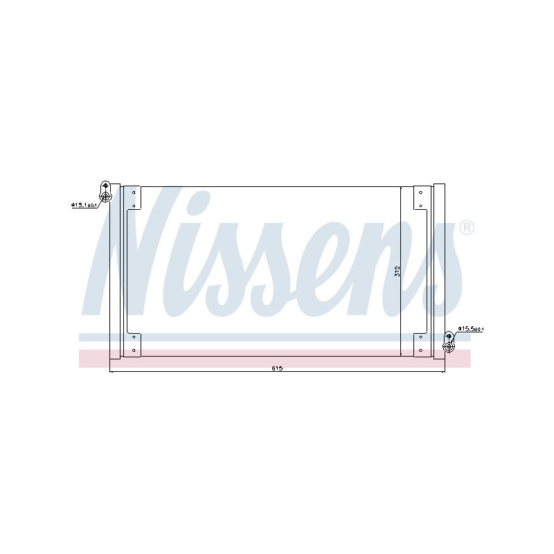NISSENS 940025 Skraplacz klimatyzacji