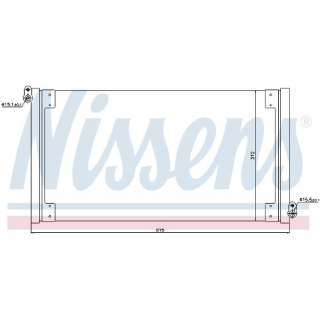 NISSENS 940025 Condensador de aire acondicionado