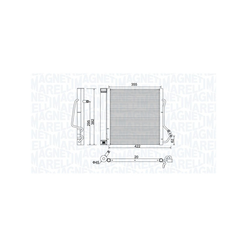 MAGNETI MARELLI 350203810000 Condensador de aire acondicionado