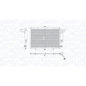 MAGNETI MARELLI 350203754000 Condensador de aire acondicionado
