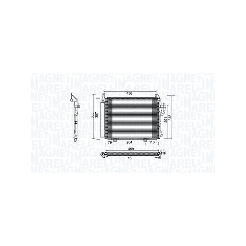 MAGNETI MARELLI 350203790000 Air conditioning condenser