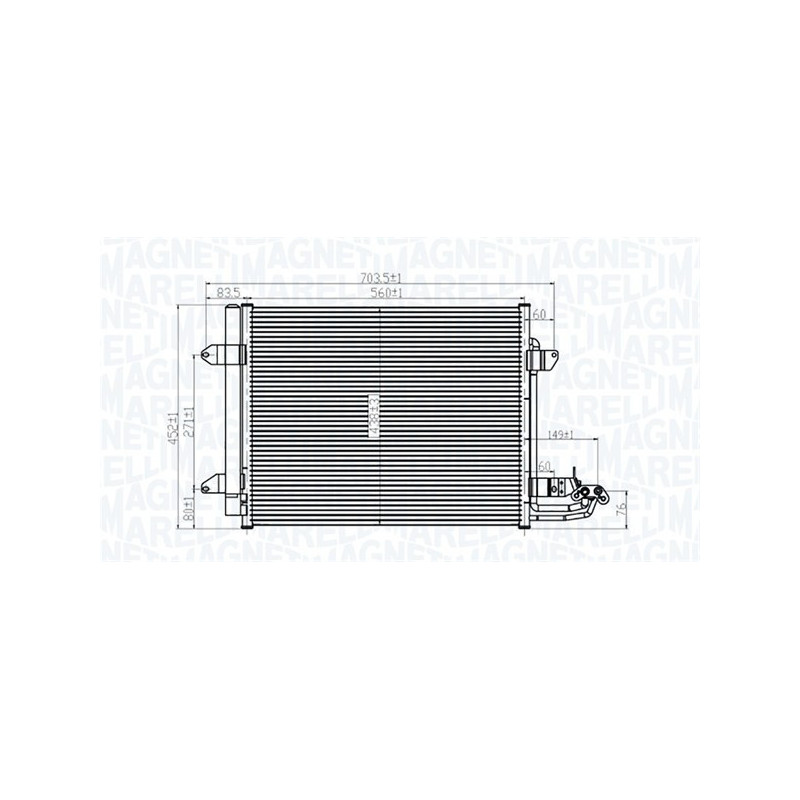 MAGNETI MARELLI 350203815000 Skraplacz klimatyzacji