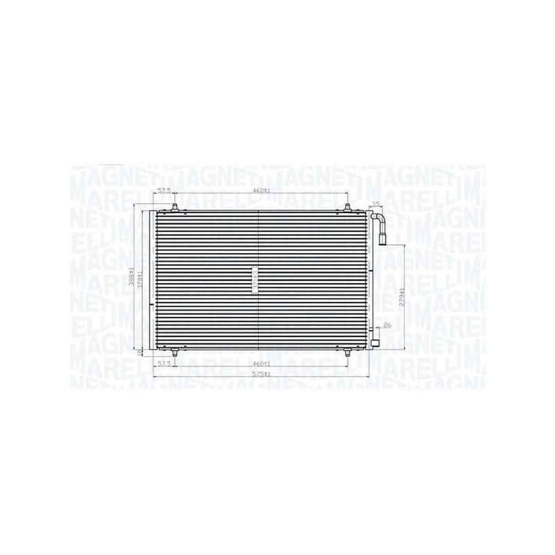 MAGNETI MARELLI 350203825000 Air conditioning condenser