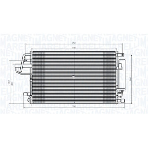 MAGNETI MARELLI 350203843000 Skraplacz klimatyzacji