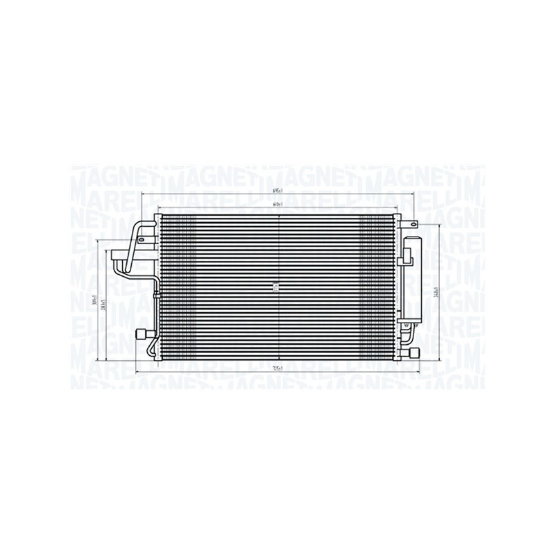 MAGNETI MARELLI 350203843000 Condensatore climatizzatore