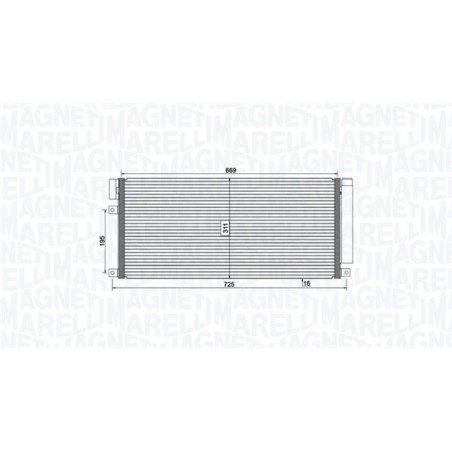 MAGNETI MARELLI 350203806000 Condensador de aire acondicionado