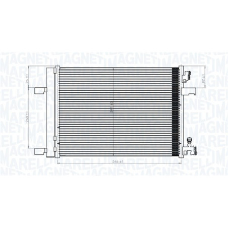 MAGNETI MARELLI 350203769000 Air conditioning condenser