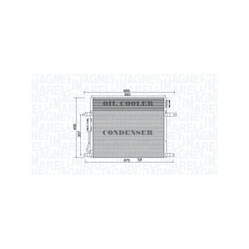 MAGNETI MARELLI 350203967000 Condensador de aire acondicionado