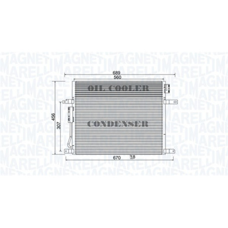 MAGNETI MARELLI 350203967000 Skraplacz klimatyzacji