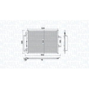 MAGNETI MARELLI 350203780000 Condenseur de climatisation